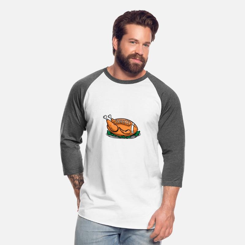 American football turkey on a plate with salad