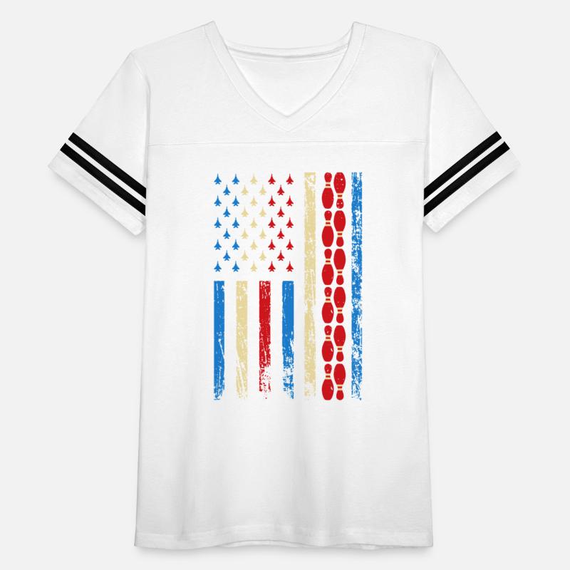 American Sports Flag Athletic Bowling Pin 4th Of