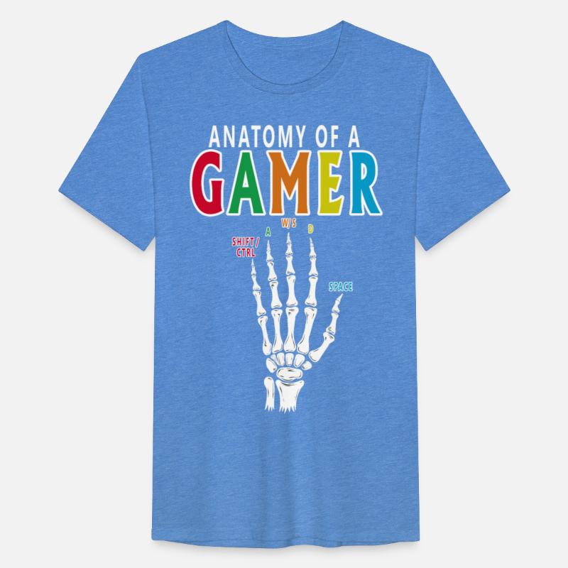 Anatomy Of A Gamer Skeleton Hand Funny