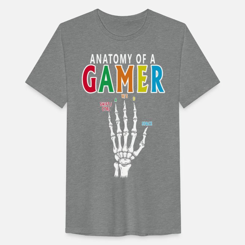 Anatomy Of A Gamer Skeleton Hand Funny