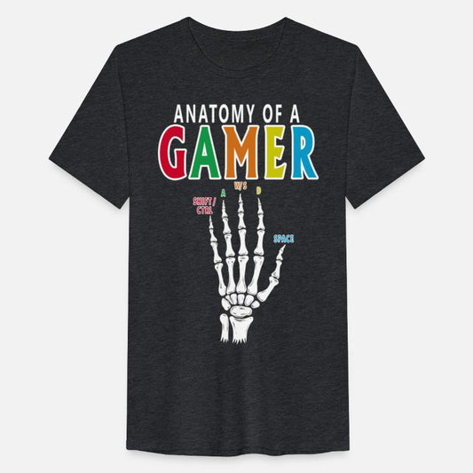 Anatomy Of A Gamer Skeleton Hand Funny