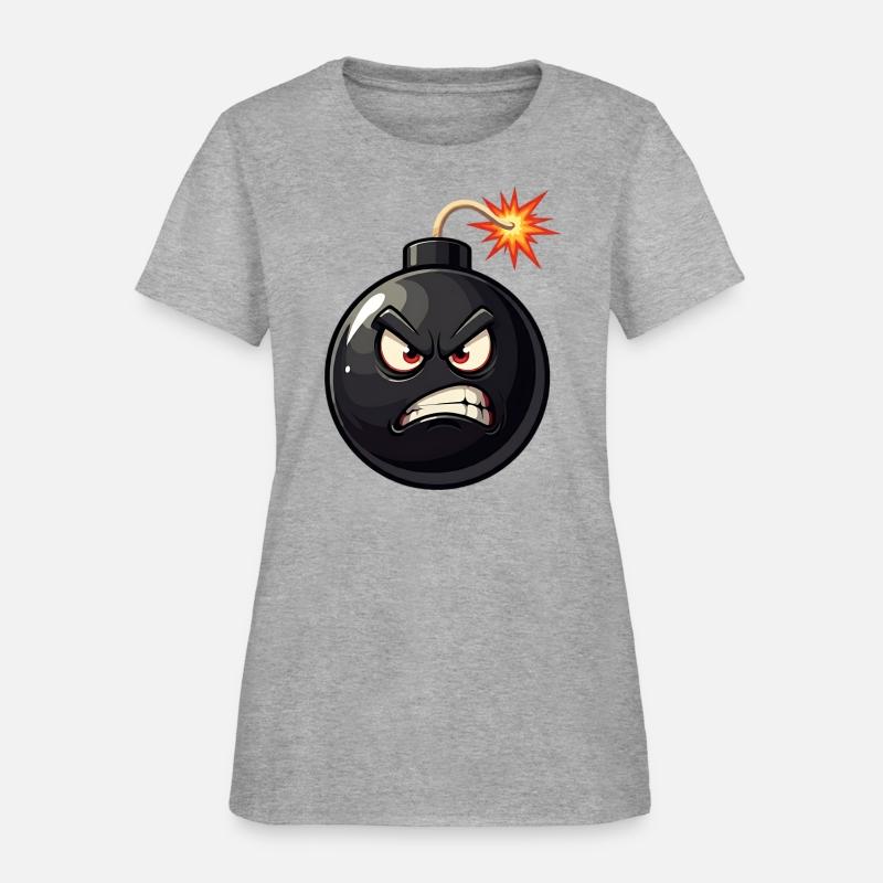 Angry face Bomb, Pop Art, Retro Bomb