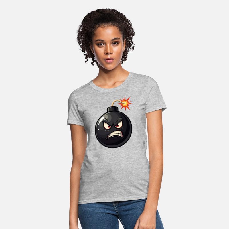 Angry face Bomb, Pop Art, Retro Bomb