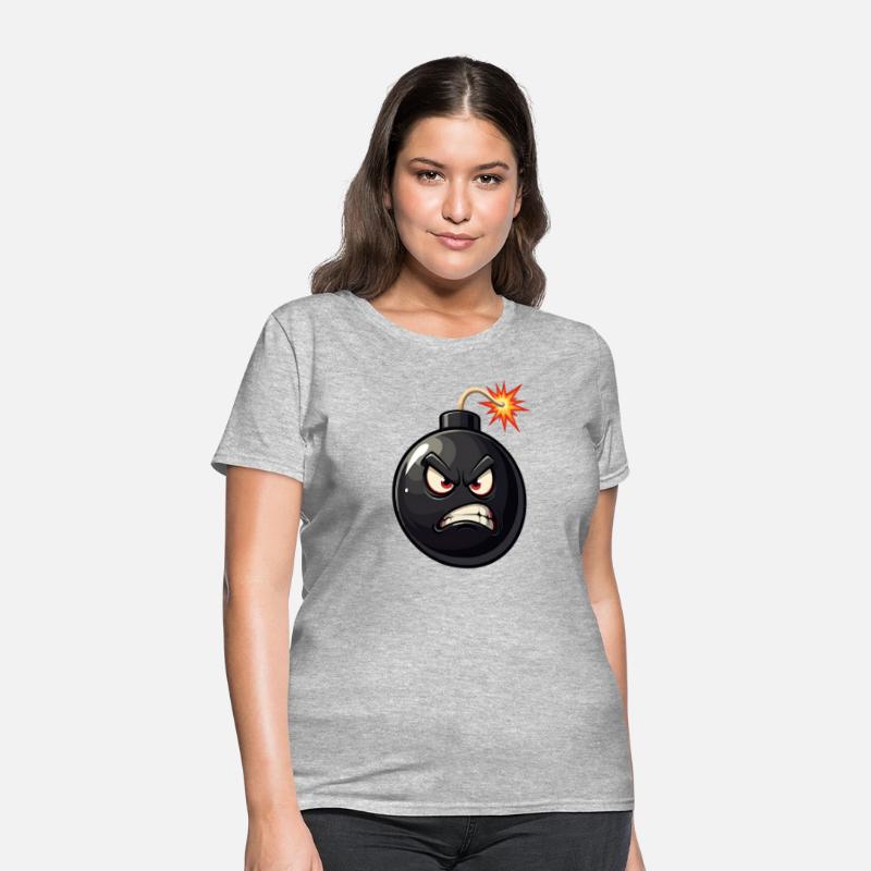Angry face Bomb, Pop Art, Retro Bomb