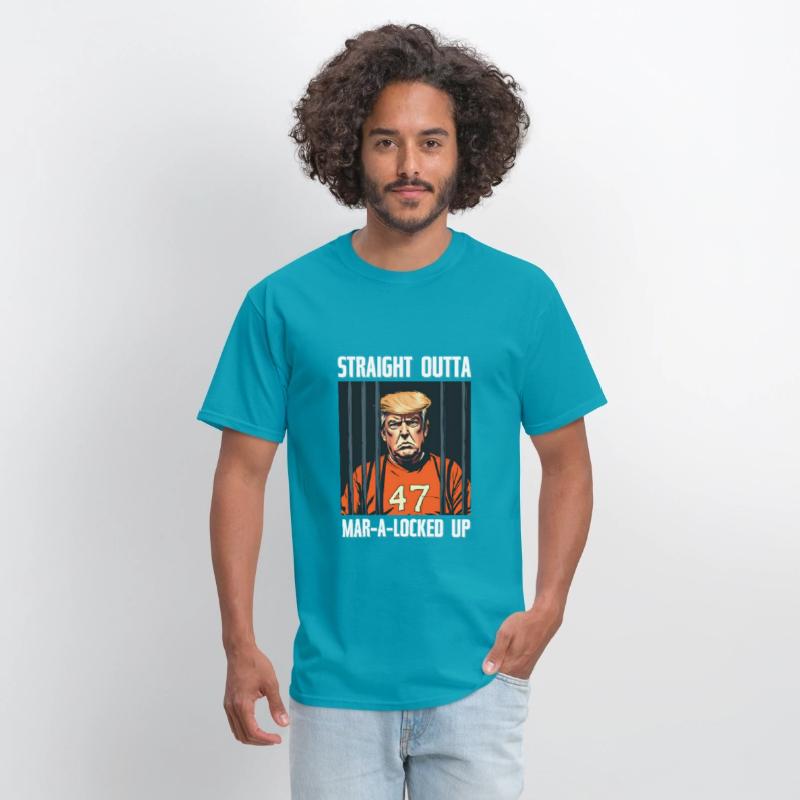 Anti-Trump Funny Straight Outta Mar-A-Locked Up