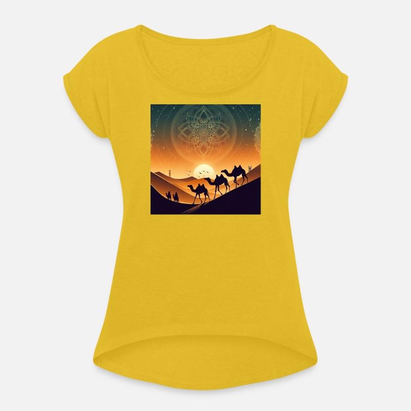 Arabic-Inspired Desert Camel Nightscape