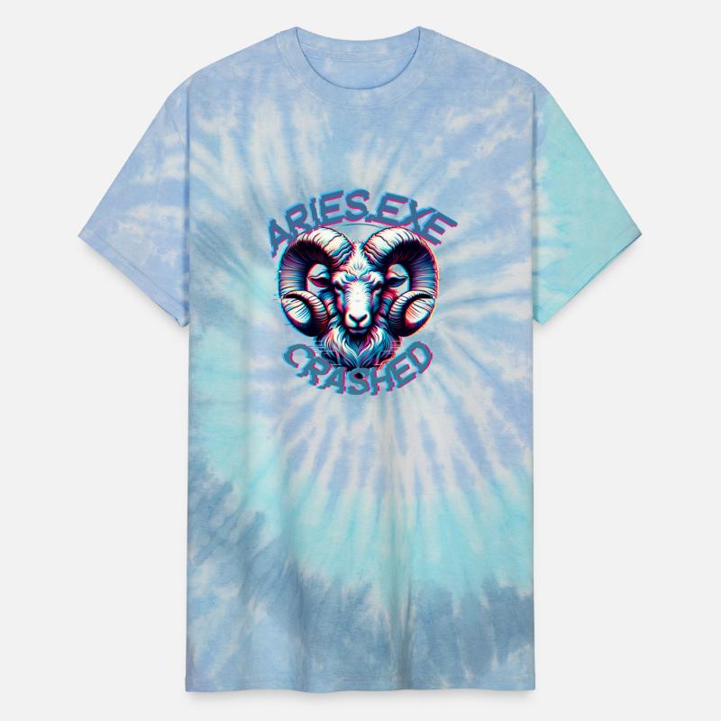 Aries Glitch T-Shirt – Digital Zodiac Series