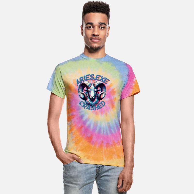 Aries Glitch T-Shirt – Digital Zodiac Series