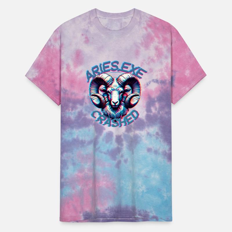 Aries Glitch T-Shirt – Digital Zodiac Series