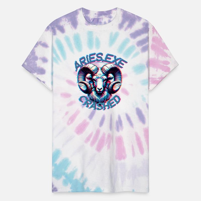 Aries Glitch T-Shirt – Digital Zodiac Series