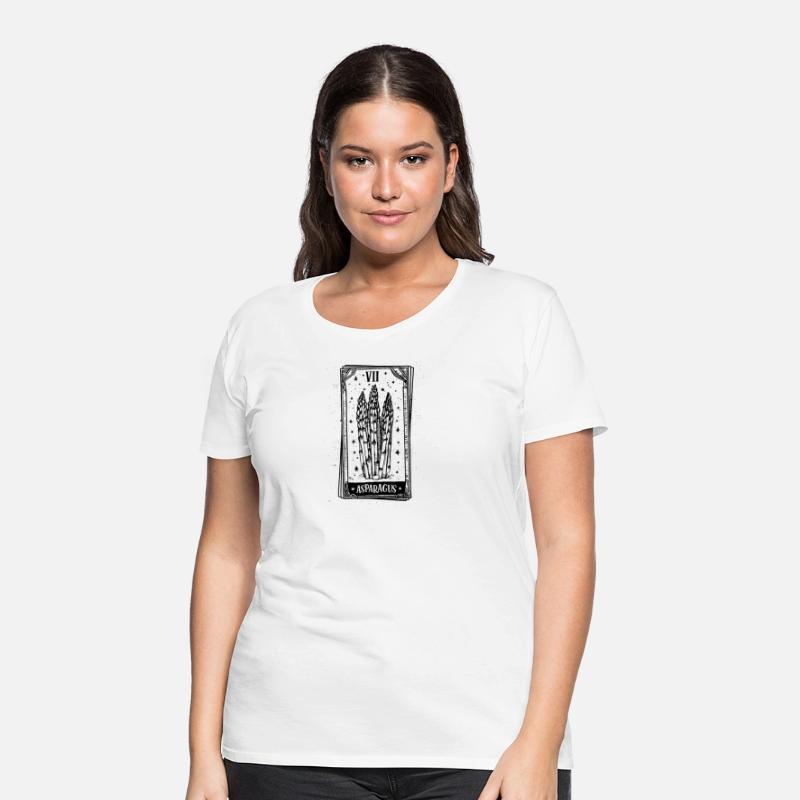 Asparagus Tarot Card - Black Ink