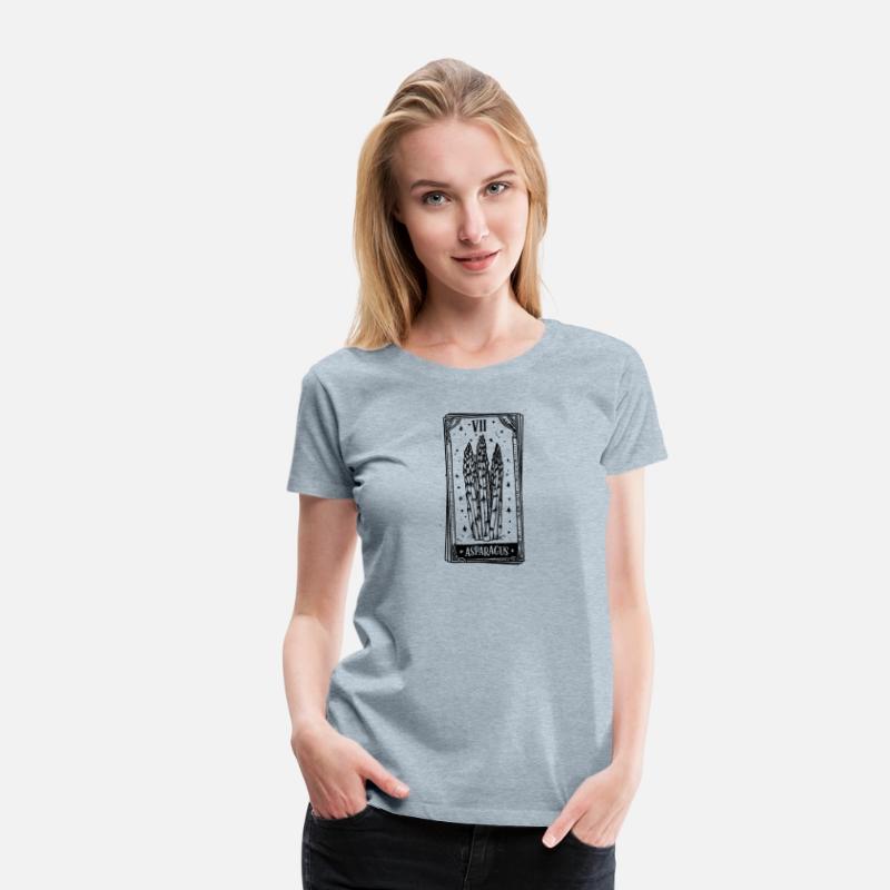 Asparagus Tarot Card - Black Ink