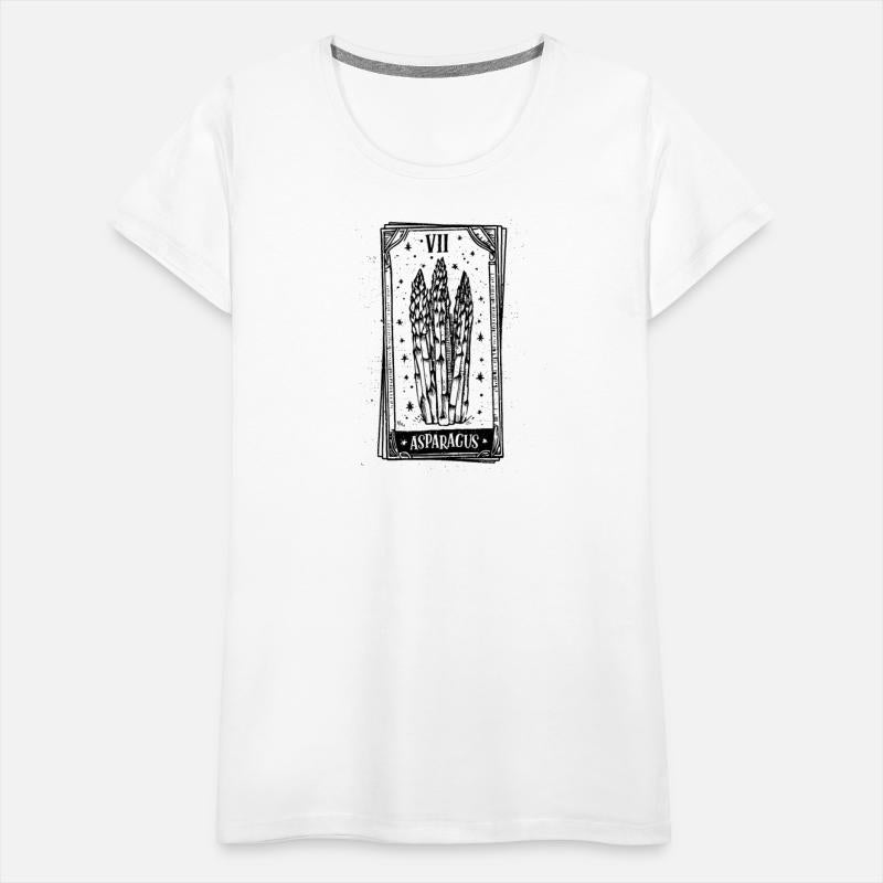 Asparagus Tarot Card - Black Ink