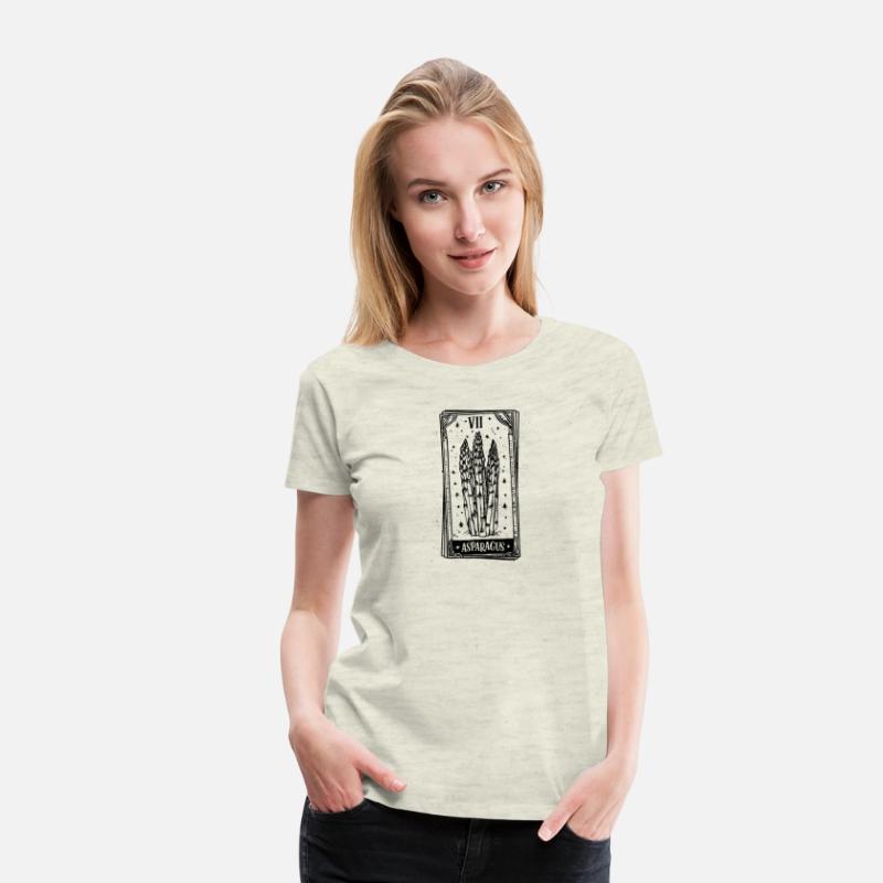 Asparagus Tarot Card - Black Ink