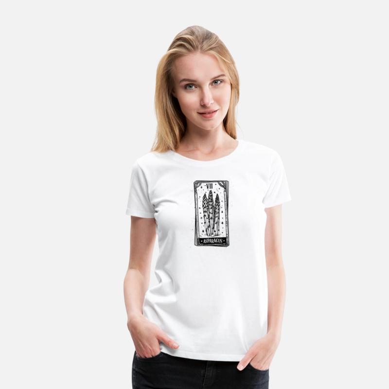 Asparagus Tarot Card - Black Ink