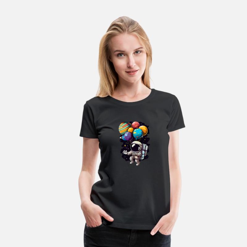 Astronaut Birthday Space Balloon Galaxy Planets