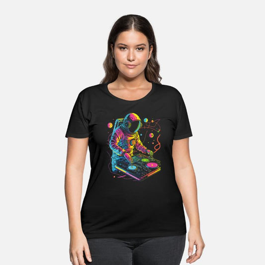 Astronaut DJ DJing in Space EDM cool Graphic