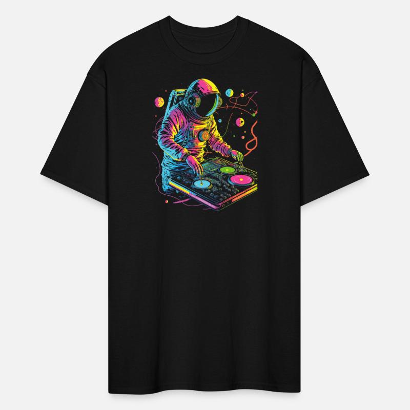 Astronaut DJ DJing in Space EDM cool