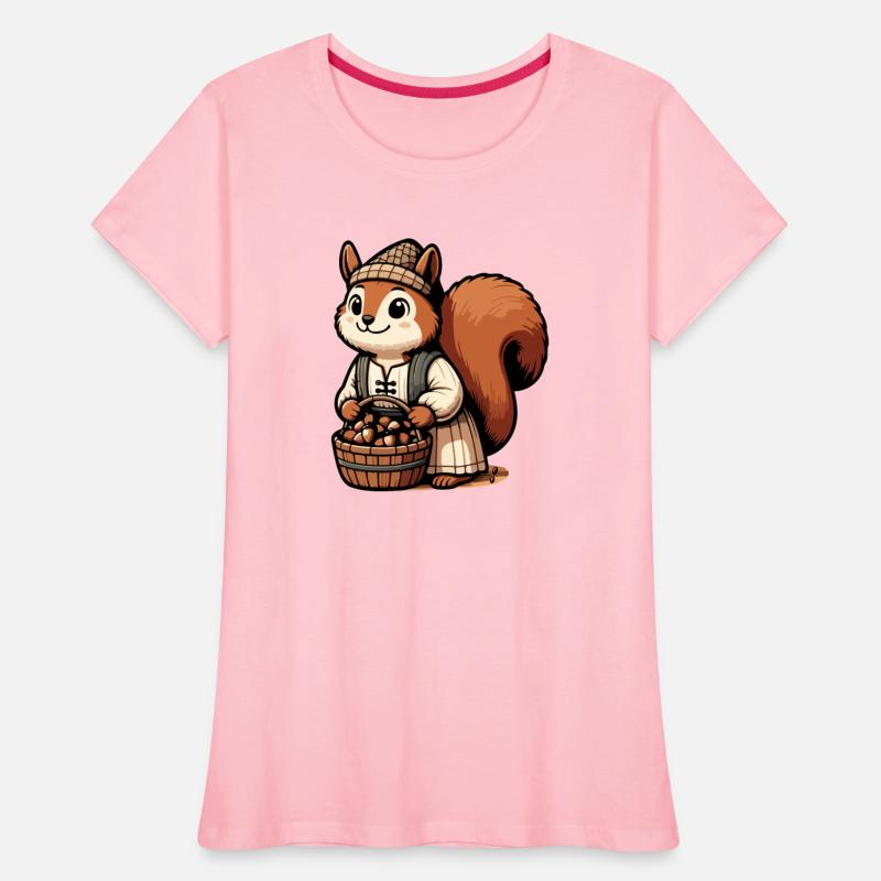 Autumn Forager: Squirrel with Acorns