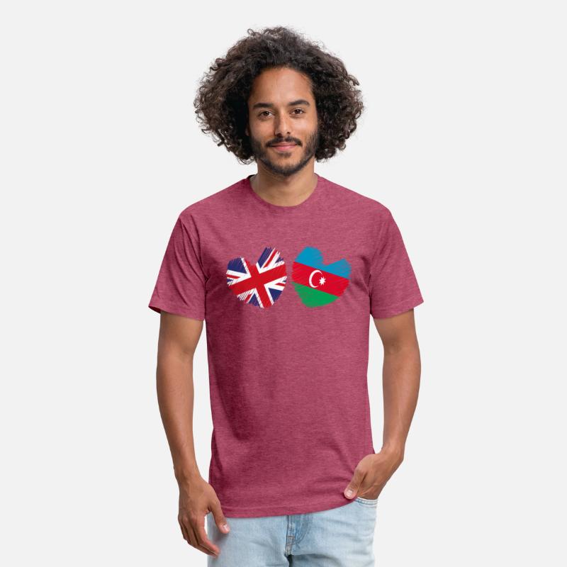 Azerbaijan Great Britain He Uk Flag Azeri Flag He