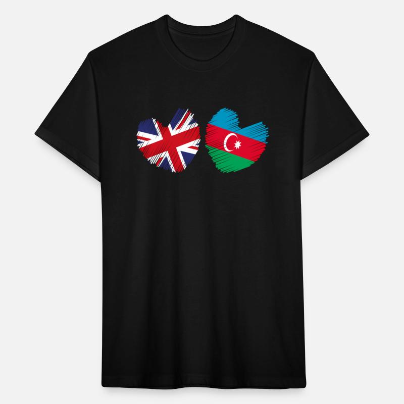 Azerbaijan Great Britain He Uk Flag Azeri Flag He