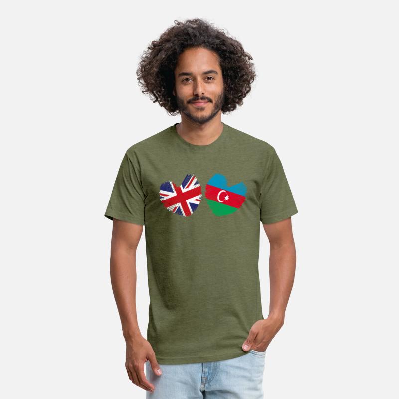 Azerbaijan Great Britain He Uk Flag Azeri Flag He
