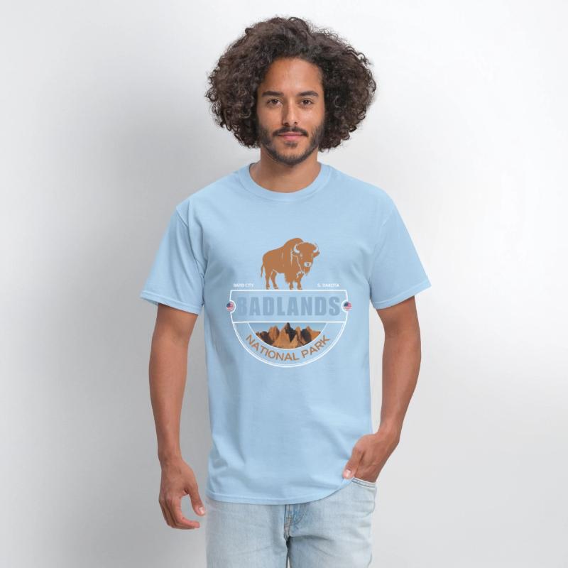 Badlands national park s.dakota bison for campers