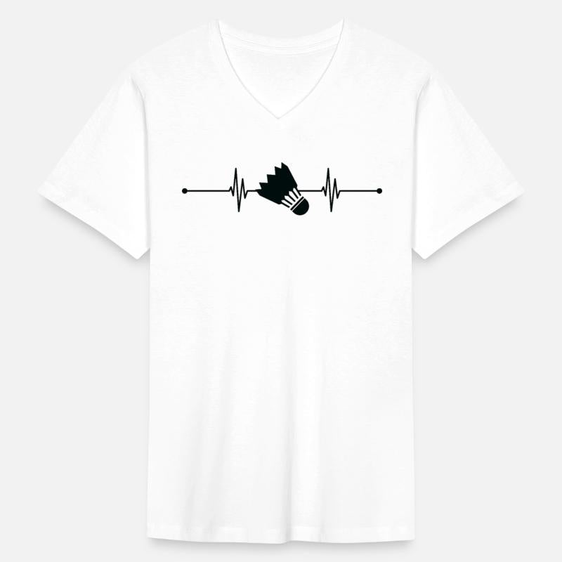 Badminton Shuttlecock Heartbeat For Badminton Love