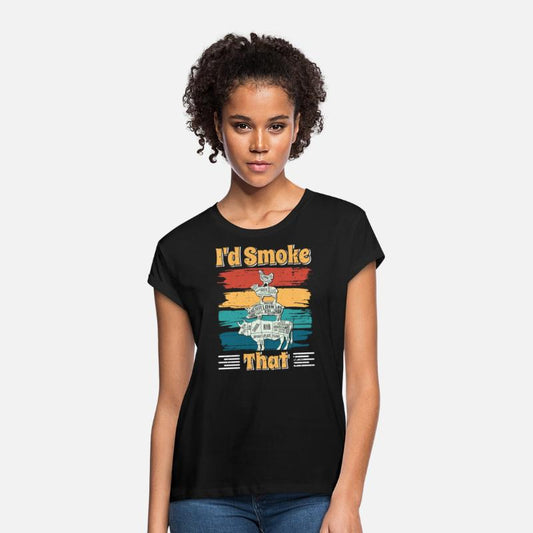 Barbecue I'D SMOKE THAT BBQ Party Meat Eater
