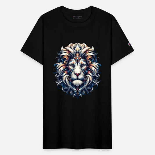 Baroque Lion Elegance: Swirling Mane Splendor
