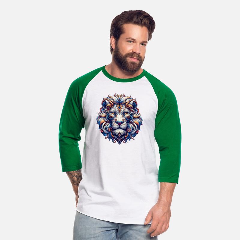 Baroque Lion Majesty: Ornate Feline Sovereign