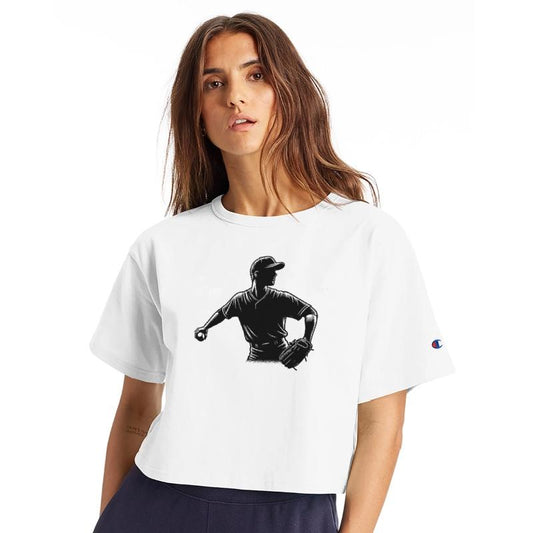 Baseball Player With Ball And Baseball Glove