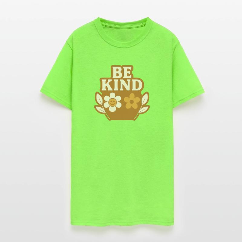 Be Kind Flower Emblem Design