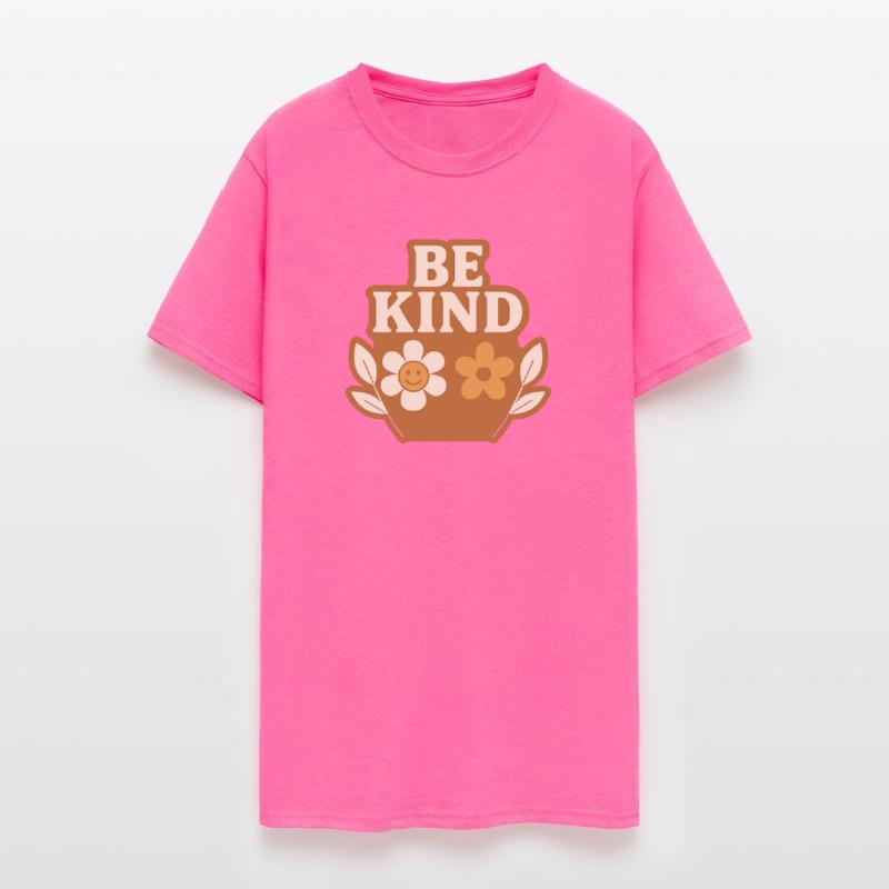 Be Kind Flower Emblem Design