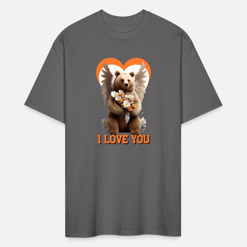 Bear with wings, a valentine's angel