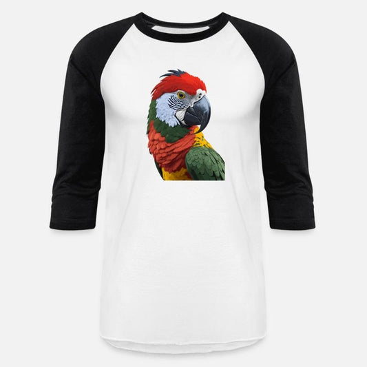 Beautiful plumage of a colorful parrot