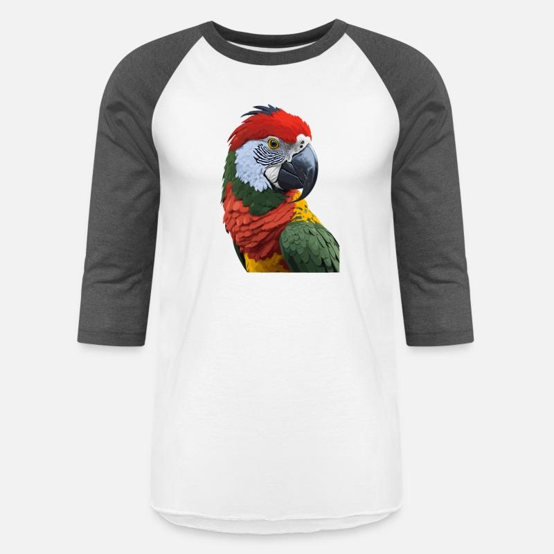 Beautiful plumage of a colorful parrot