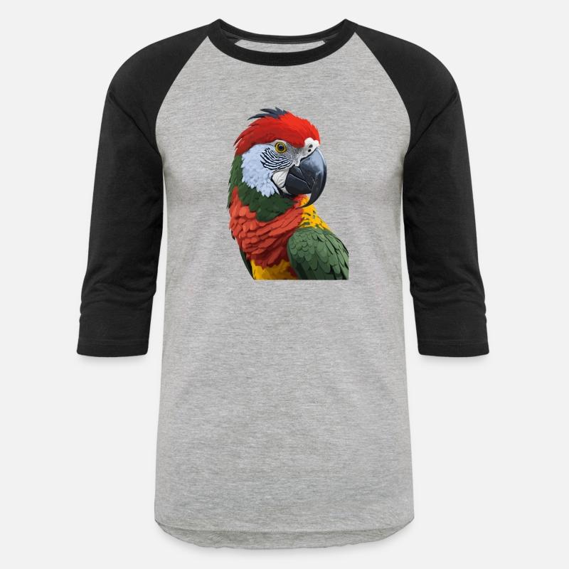 Beautiful plumage of a colorful parrot