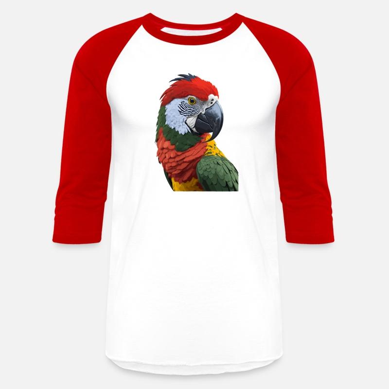 Beautiful plumage of a colorful parrot