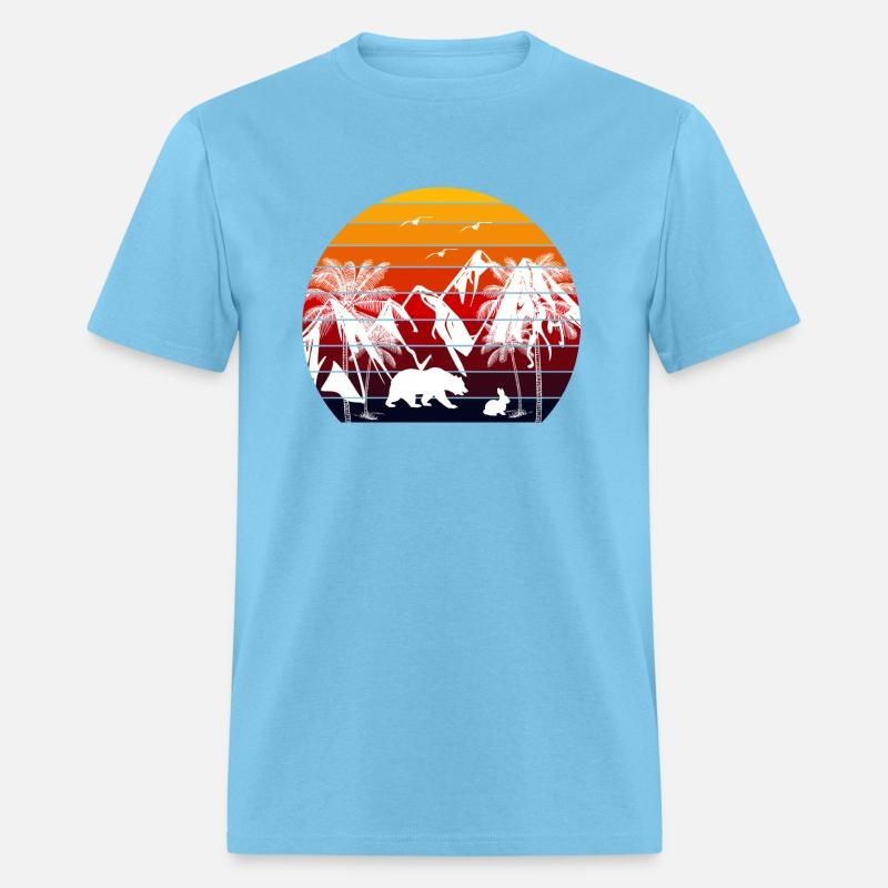 Beautiful sunset with animal