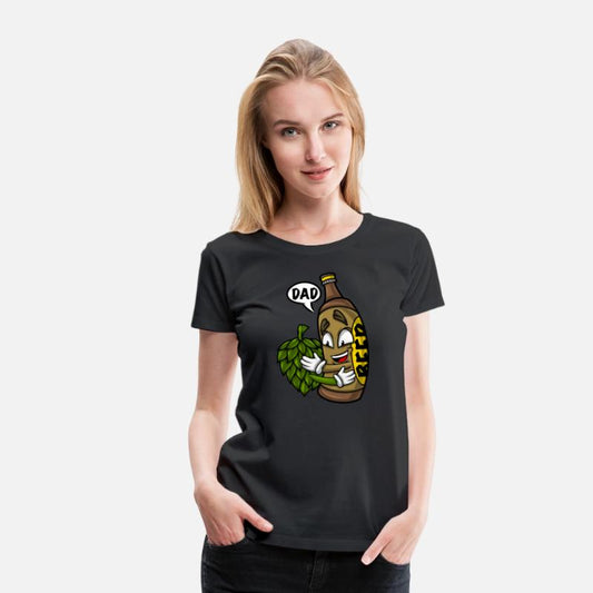 Beer Lover Beer Bottle Hug Hops Dad Beer Drinker