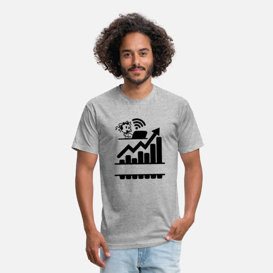 Better results graph girl woman on laptop