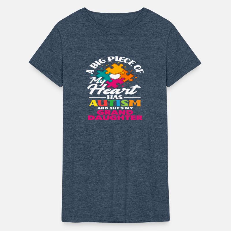 Big Piece My Heart Granddaughter Autism Awareness