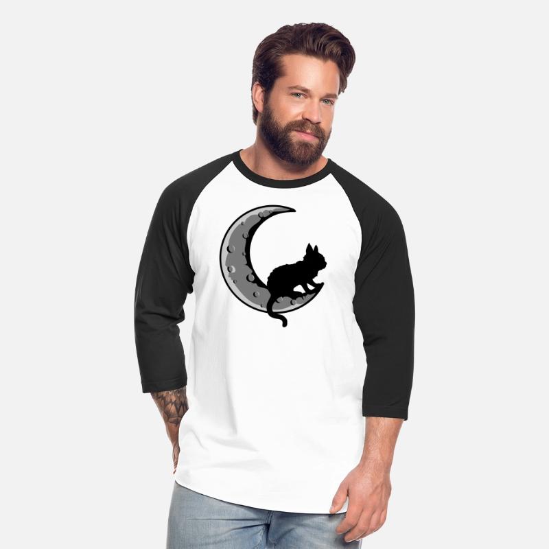 Black cat crescent moon