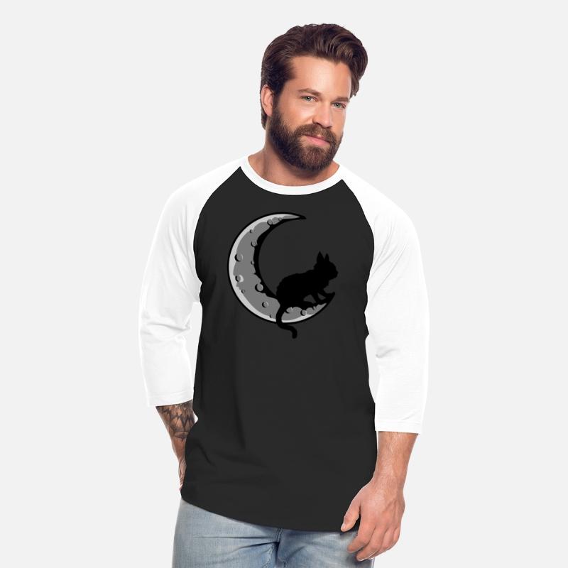 Black cat crescent moon