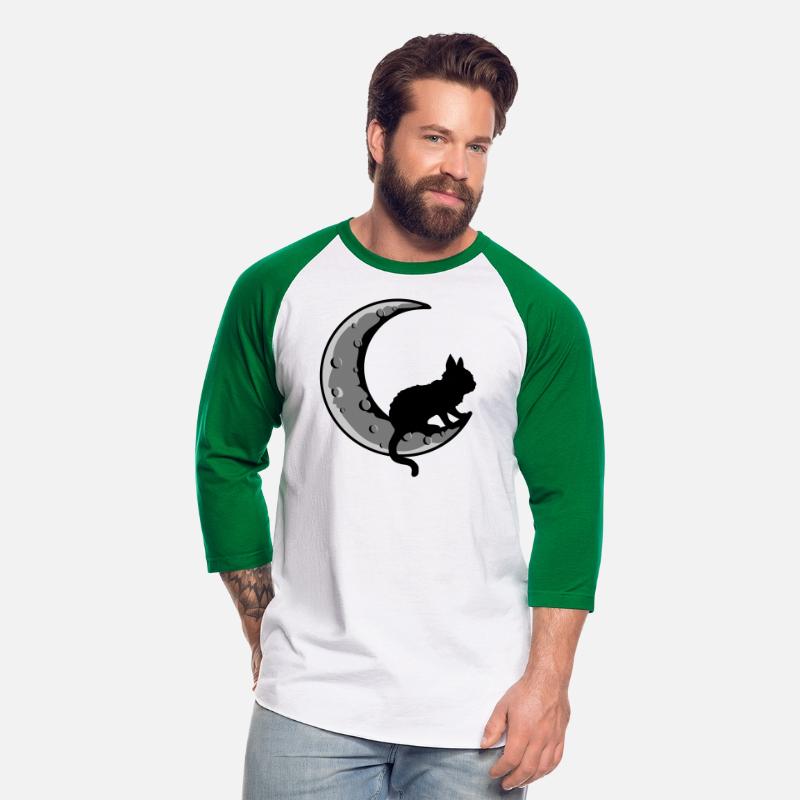 Black cat crescent moon