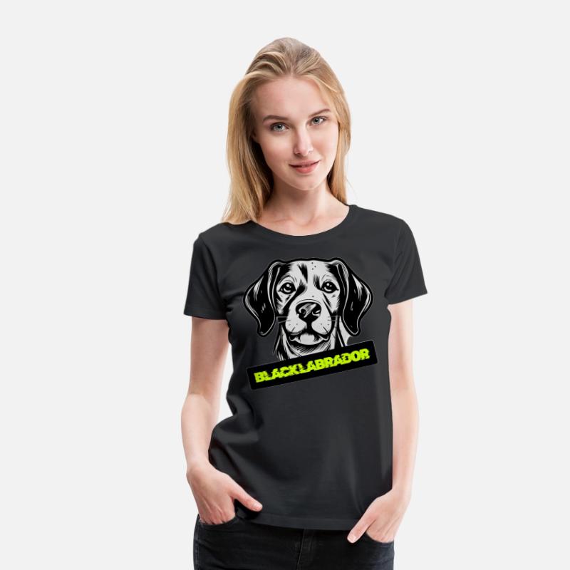 Black Labrador Portrait Illustration