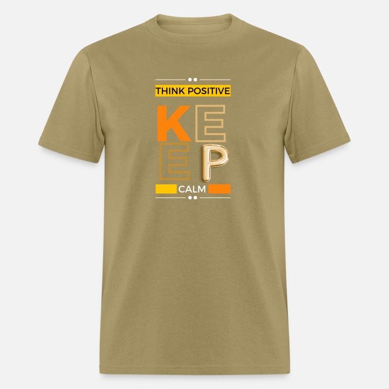 Black Yellow Great Things think positive keepcalm