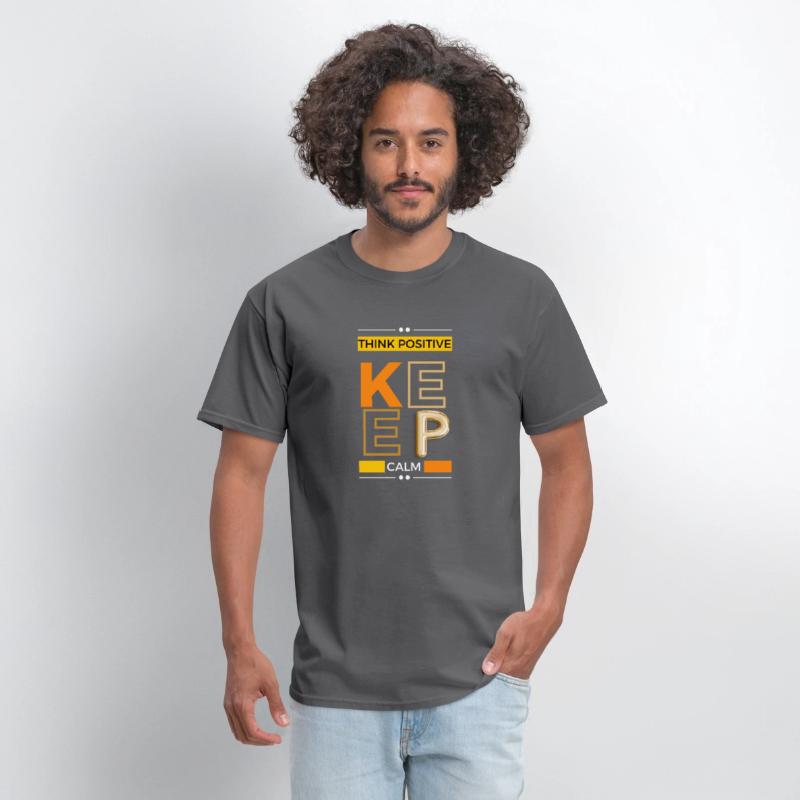 Black Yellow Great Things think positive keepcalm