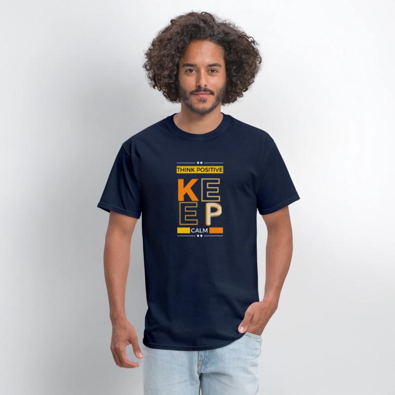 Black Yellow Great Things think positive keepcalm